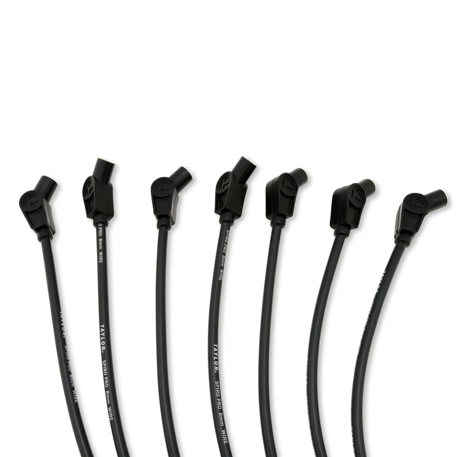 Spark Plug Wire Set Universal 8mm Silicone Spiro Pro 350 ohm_ft Black 76032
